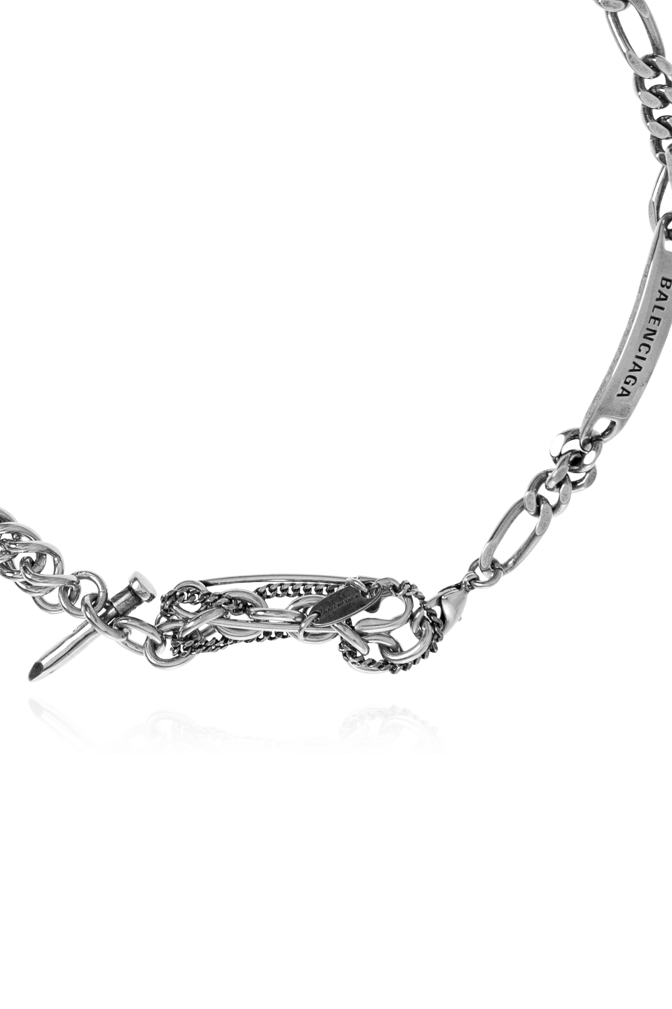 Silver Brass necklace Balenciaga - Vitkac AS